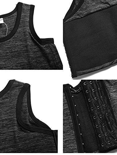 XUJI Transgender FTM Breathable Cotton Elastic Band Colors Chest Binder Tank Top (M-6XL)