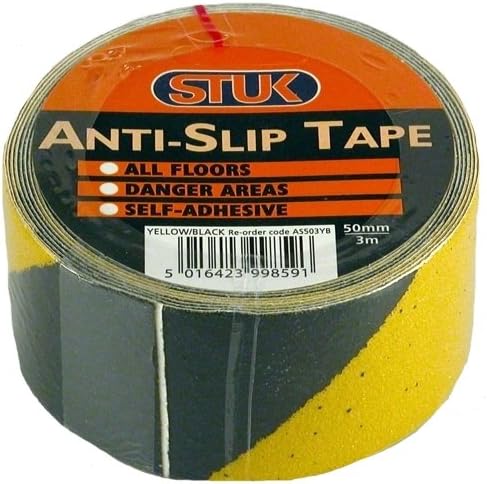 STUK AS503YB Anti-Slip Tape, Yellow/Black, 50mm3m
