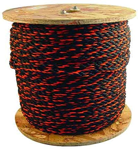 Bon 84-493 600-Feet 5/8-Inch Diameter Polypropylene Truck Rope, Black/Orange