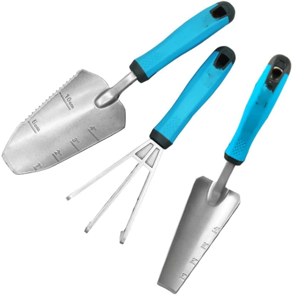 Ensemble d'outils de Jardin en Alliage d'aluminium Costume Trois pièces cultivant la Plantation truelle pelles transplanteur