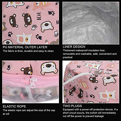 Miniatura 5 de Calefacción eléctrica para el cabello, calentador de vapor para acondicionador profundo, herramienta de cuidado del cabello desmontable, gorro