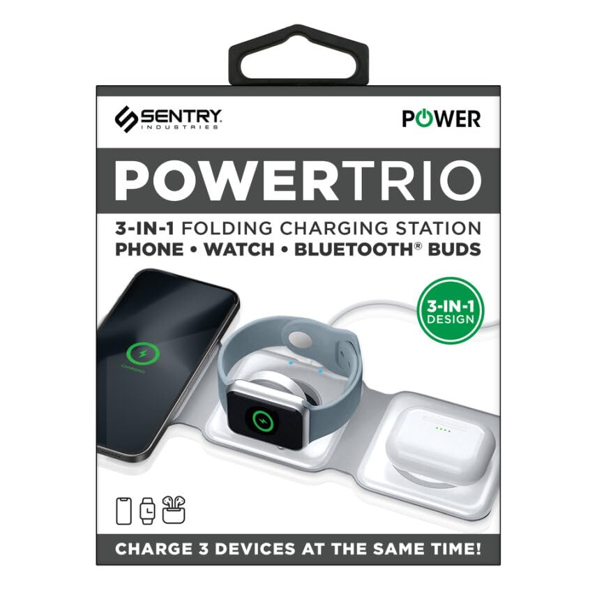 Image of SENTRY 3 in 1 Triple Travel and Home Folding Charger