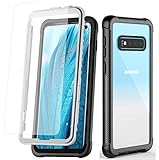 Samsung Galaxy S10 Plus Case, Clear Full Body Heavy Duty Protection, Dropproof Shockproof Tough Armor Rugged Bumper Cover Designed for Samsung Galaxy S10+ Plus, 6.4 inch 2019 Released