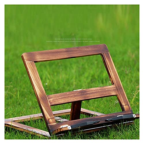 boekenstandaard Opvouwbare receptenboekstandaard,houten frame lezen boekenplank,tablet pc ondersteuning stand stevige… - Image 5