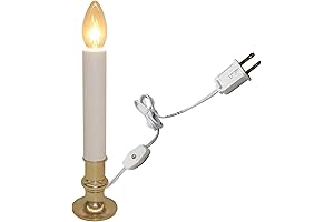 Brite Star Electric Window Candle Lamp: Illuminate Your Holidays with Festive Charm