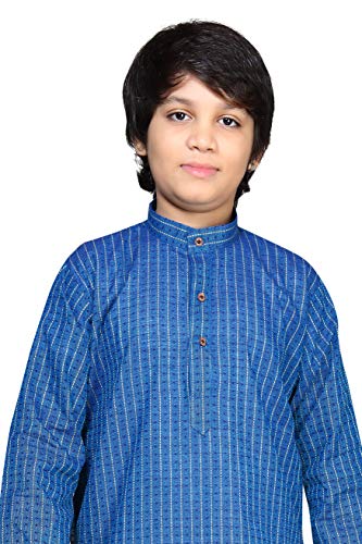 Image of BABA AND BABY Boy's Cotton Kurta Pyjama Set