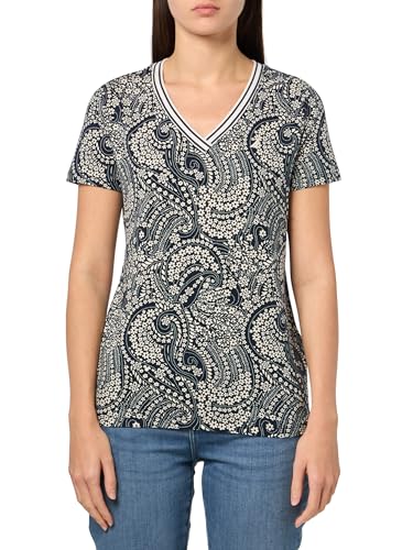 Image of Nautica Women's Solid V-Neck Short Sleeve T-Shirt Shirt