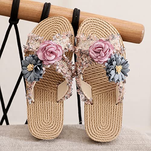 Children Flat Sneakers Fashion Summer Children Shoes Girls Thick Soles Lightweight Slip On Flower Open Toe3