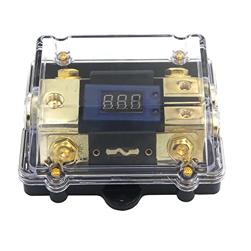 Zookoto 250A Fuse Holder,Car Stereo Audio Led Display Digital Voltage Inline Anl Fuse Holder 0Ga(2Ga/4Ga)*1 In 0Ga2Ga/4Ga)*2 Out With Two 250 Amp Fuse #TOP15