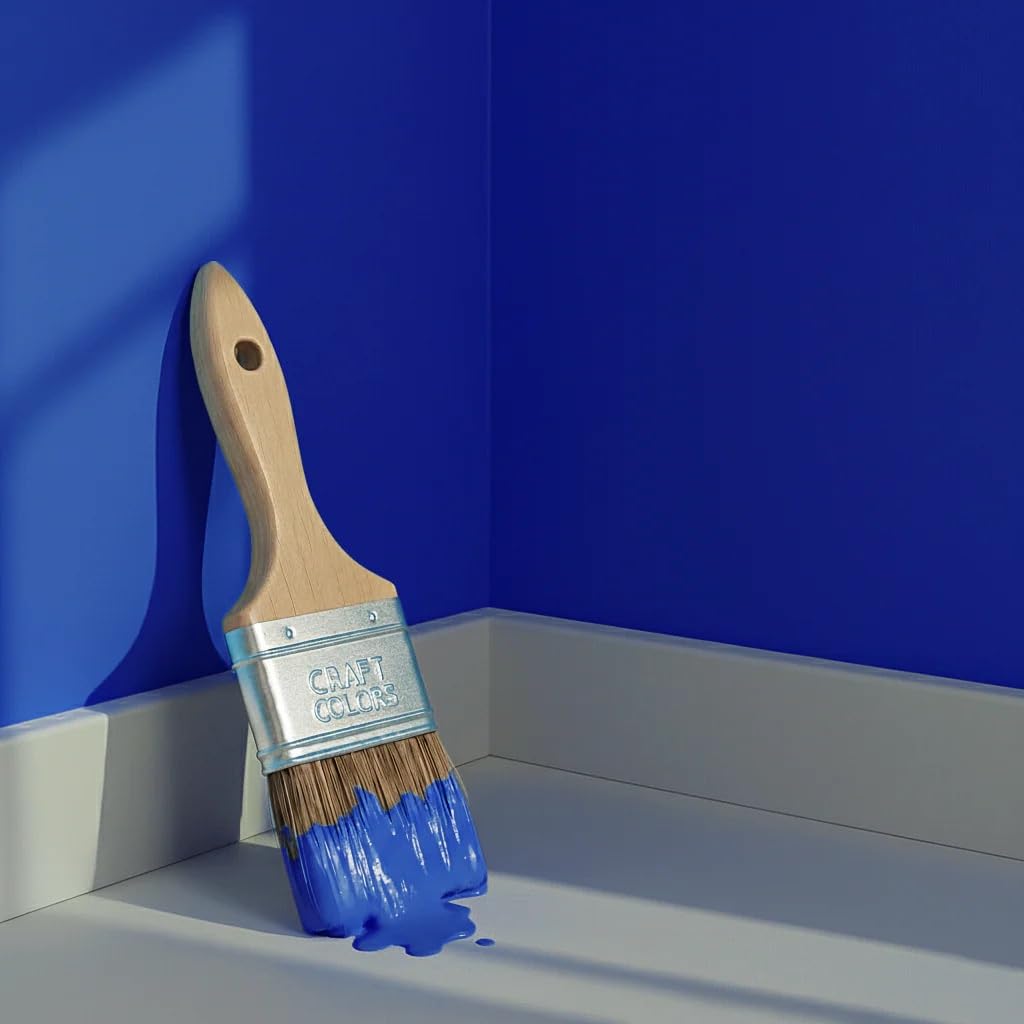 Craft Colors® hochwertige Wandfarbe edelmatt, Kreidefarbe made in Germany, DESIGN Collection No. 550 Ultramarinblau