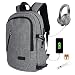Produktbild adoya Business Laptop Rucksack Schule Backpack 15,6 Zoll Notebook Tasche wasserdichte Anti Diebstahl Computer Rucksacke fur Herren und Damen mit USB Aufladung und Kopfhorer Port
