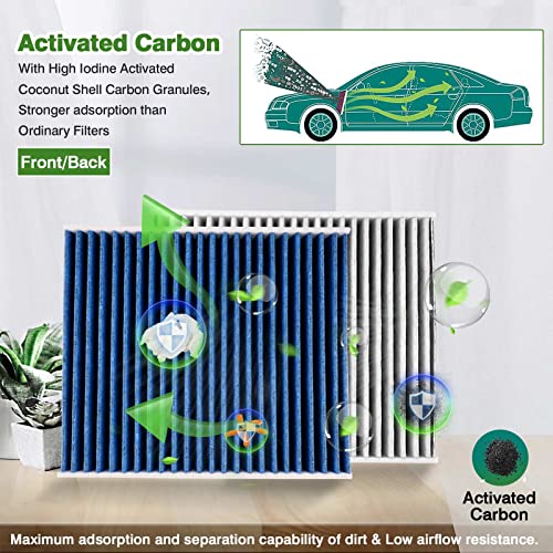 Image of 4-Pack Cabin Air Filters for Toyota RAV4 Corolla Camry Highlander