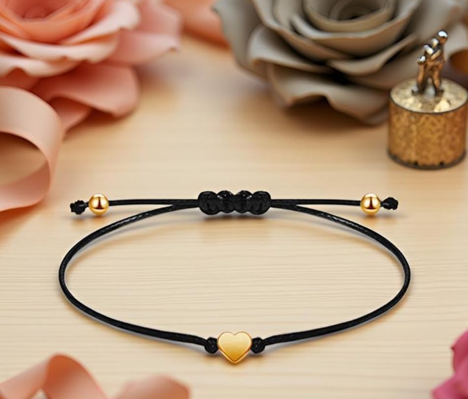 20 Pcs Women Men Simple Heart Bracelet Adjustable Rope String Lucky Gift Bracelet For Birthday Holiday Anniversary - Image 4
