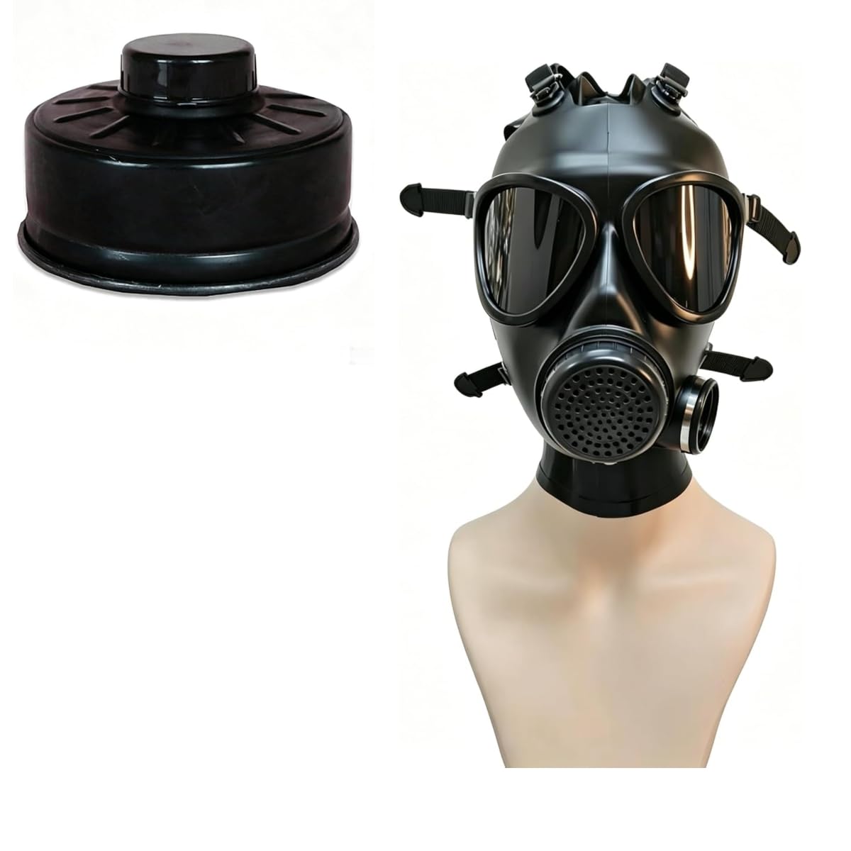 Einstellbare Silikon Gas Atemschutzmaske Horror Geist Halloween Kostüm