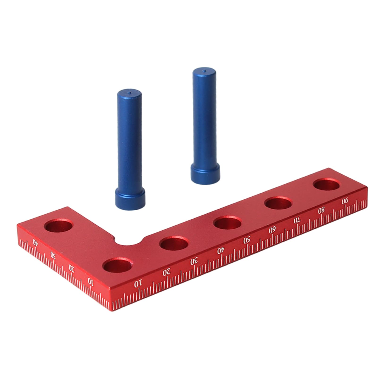 90 Degree Aluminum Mini Square Center Finder Tool, Portable Machinist Square for Woodworking Line Gauge, Carpenter Tool, Layout Marking