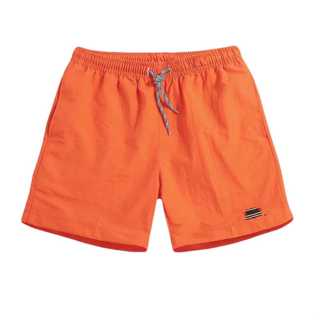 Pantaloncini da spiaggia solidi estivi per gli uomini Casual coulisse pantaloncini sportivi maschili traspiranti casual pantaloni sportivi