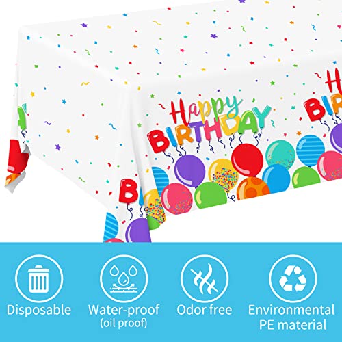 Gatherfun NO Birthday Disposable Tablecloth, Plastic Table Cover For Kid’S Birthday Party thumb #2