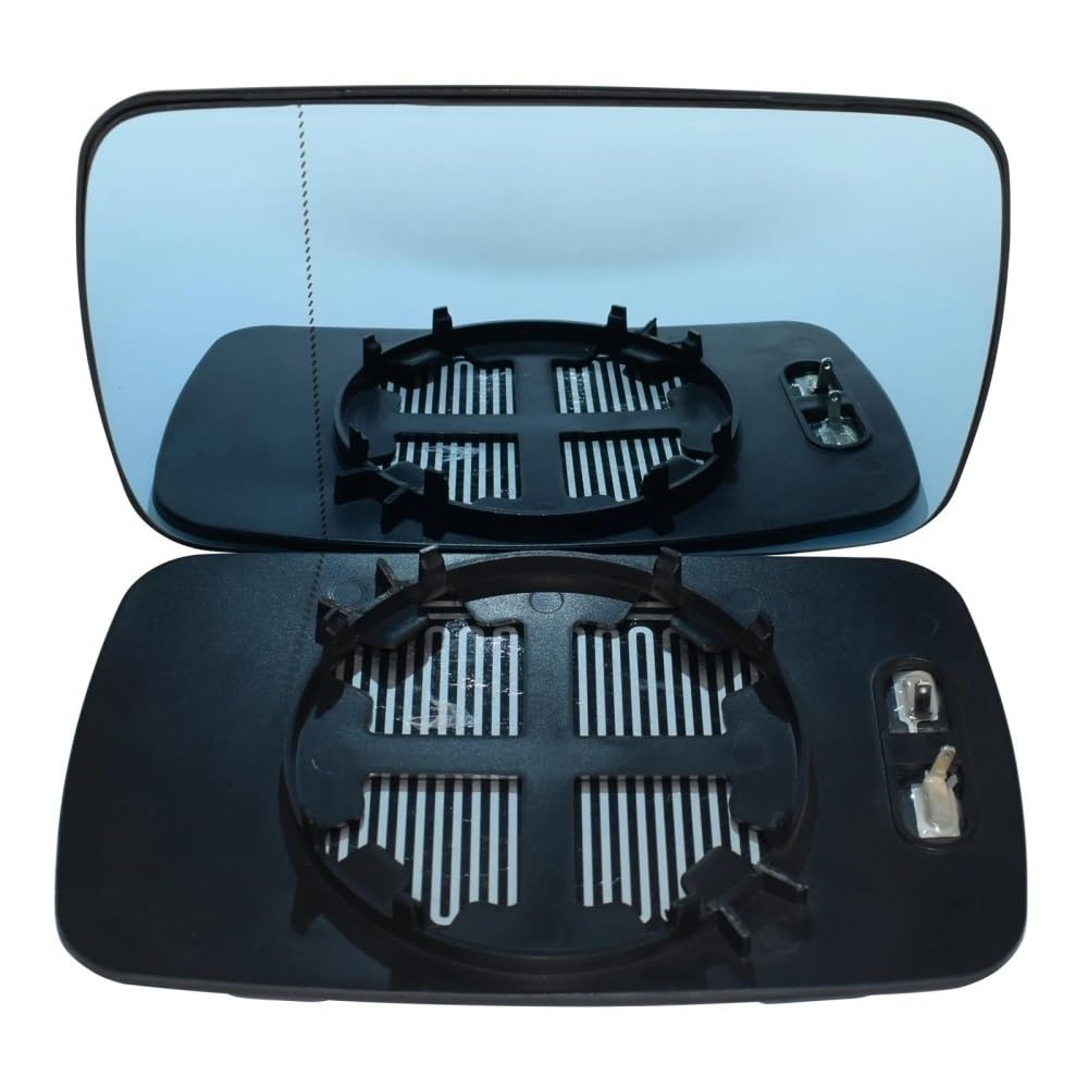 Para 3 Series 5 E39 E46 320i 1997-2005 Izquierdo Derecho Puerta Lado Cristal Espejo Retrovisor Calefactado Azul Vista Trasera(Left Right)