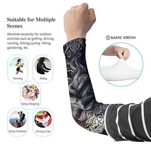 Manchons de bras de sport Odin pour hommes avec compression