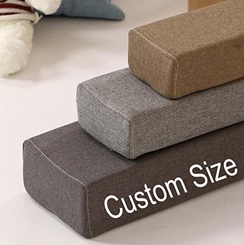 Custom Size Long Bed Gap Filler, Rectangle Mattress Support Bolster, Close The Gap Between Headboard Wall or Foot Board for Single/Double/King Bed,Thick Armrest Pillow