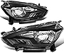 DNA Motoring HL-OH-NSEN16-BK-CL1 Pair of Black Clear Reflector Halogen Headlights Compatible with 2016-2018 Sentra, Left & Right Side