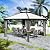 Kozyard Caesar 12'x12' Hardtop Gazebo - Permanent Metal Pavilion with Netting and Shaded Curtains for Patio, Backyard, and Deck - Galvanized Steel Outdoor Aluminum Canopy, Double Roof Gazebo (Grey)