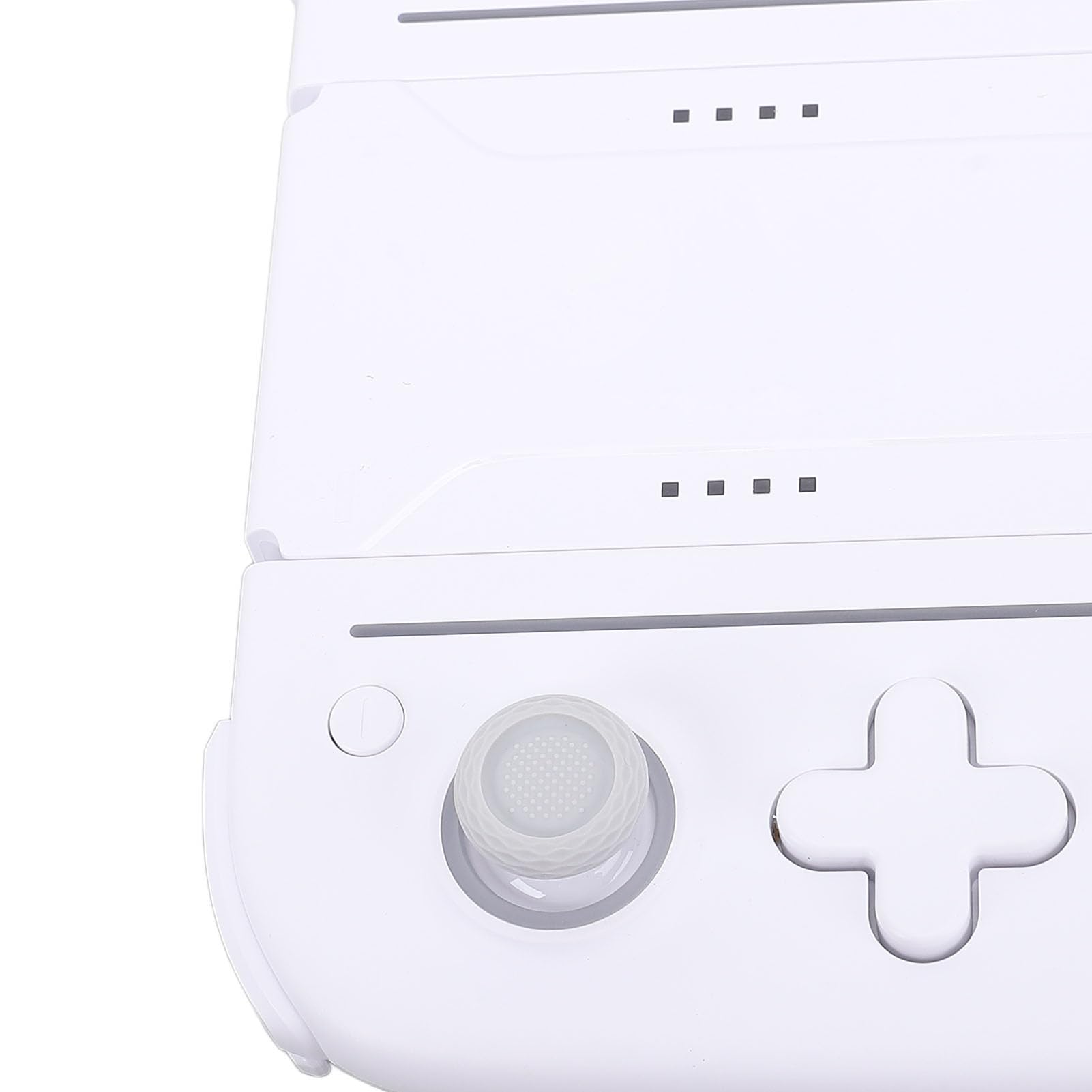 Fabater Controller di Gioco Wireless RGB Sensore di Movimento a 6 Assi per, Prestazioni Migliorate con Tasti Meccanici e Vibrazione Regolabile (Bianco Grigio)
