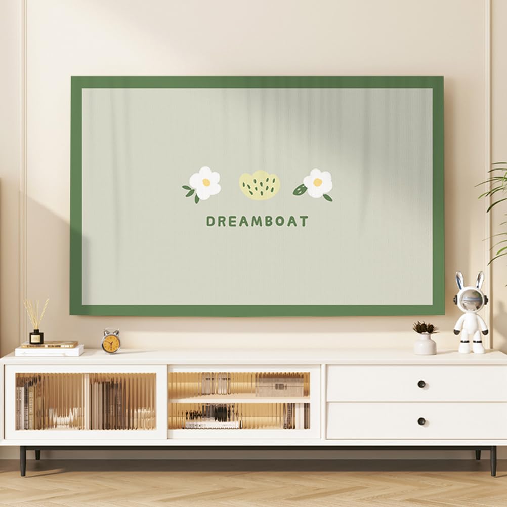 H,50in,LDLCYCN Pokładka pyłoszczelna TV Ochrona wyświetlacza TV dla LED LCD Pokrywka na pył do telewizora Pulpit/wiszący/zakrzywiony Ochrona ekranu Smart TV Dekoracja Pokój dzienny
