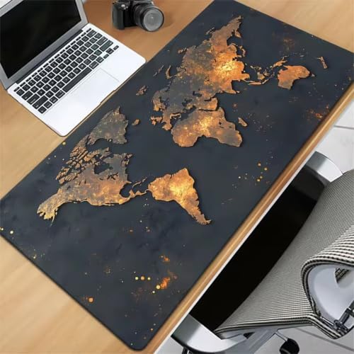 Tapis de souris gaming XXL haut de gamme avec base antidérapante Secteur d'Or