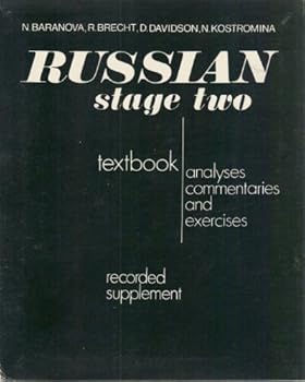Hardcover Russian Stage Two: Textbook; Analyses Commentaries and Exercises; Recorded Supplement Book
