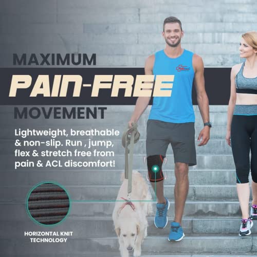 Image of Meditouch Knee Cap Support Brace Compression Sleeve for Men & Women / Meniscus Tear type ACL Arthritis Joint Pain Relief Walking Running Gym Cycling Sports Jogging Workout (XL, 2)