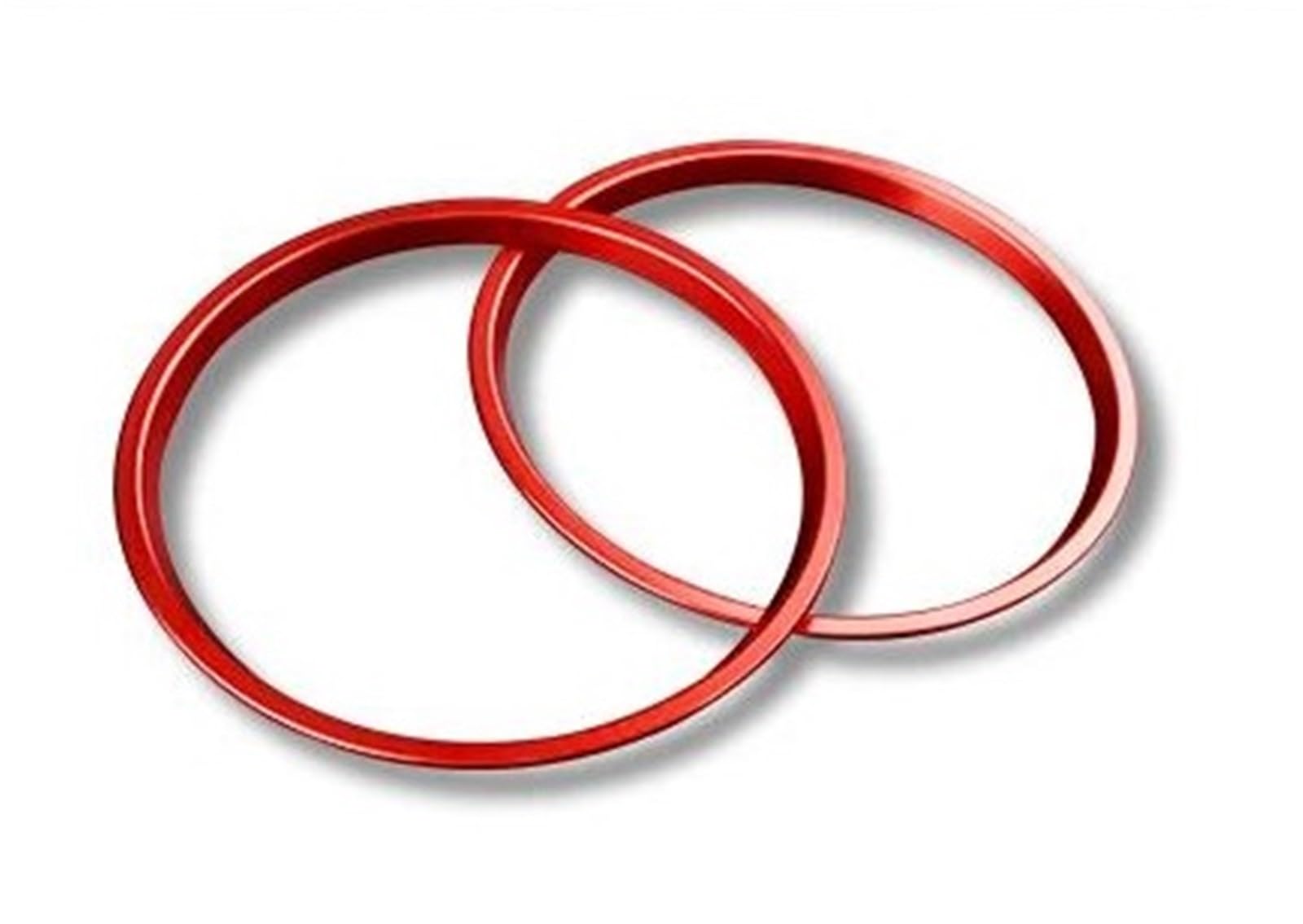 Pypfqumqgr 2Pcs Red Outer For Subaru For Brz 2021 2022 2023 2024 Ac Air Cover Condition Vent Outlet Inner And Outer Ring Replacement(2Pcs Red Outer)