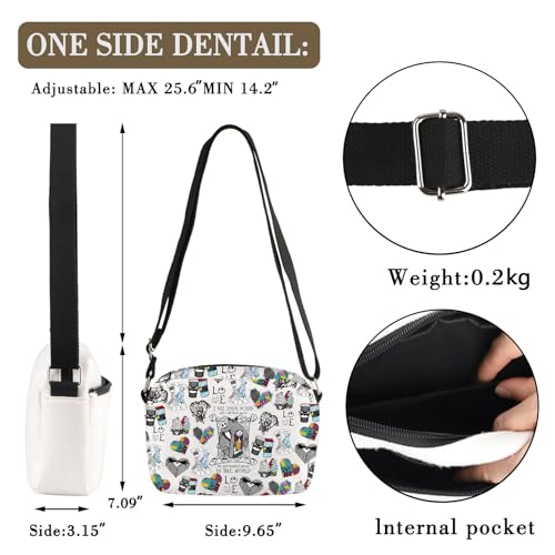 MBMSO Jack and Sally Crossbody Bag Jack Sally Couples Gifts for Mr Mrs Skellington Gift for Nightmare Horror Movie Fans Purse2