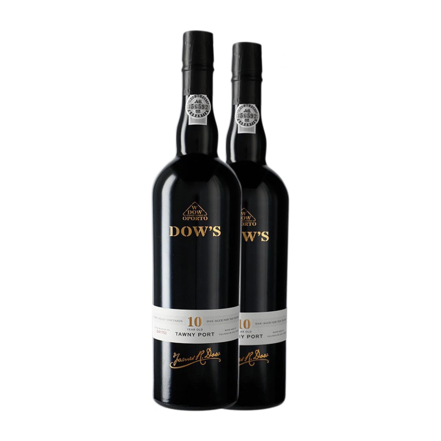 Dow's Port Tawny Porto 10 Jahre 75 cl Rotwein (Karton mit 2 Flaschen von 75 cl)