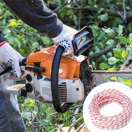 10 Meters 3.5mm Starterseil Rasenmäher, Hochwertige Seilzug, Seilzug Rasenmäher, Rücklaufstarterseil Ersatzseil Kompatibel, für Husqvarna Stihl Craftsman Kettensägen, Rasenmäher, Trimmer, Motorteile