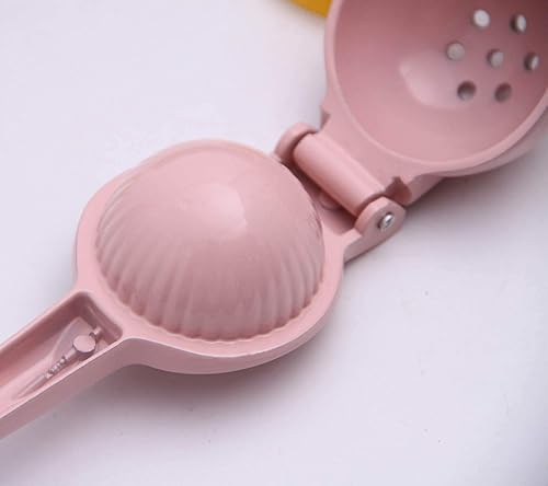 Miniatura 8 de Exprimidor manual de metal cítrico limón lima exprimidor, exprimidor de frutas, metal, herramienta de cocina (rosa)