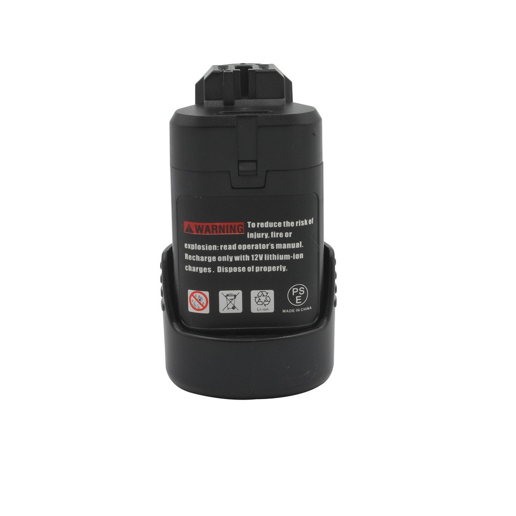 KINSUN 2-Pack Reemplazo Herramienta Eléctrica Batería 10.8V 1.5Ah Li-Ion para Taladro Inalambrico Destornillador 2 607 336 013 2 607 336 014 BAT411 BAT411A BAT412A GDR 10.8-LI GMF 10.8 V-LI GSR