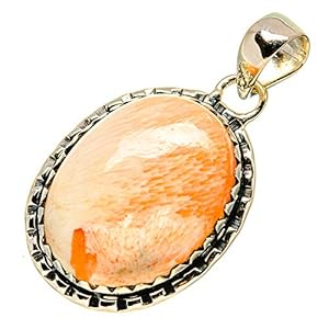 Scolecite, Argent Sterling 925 Pendentif 1 1/2″
