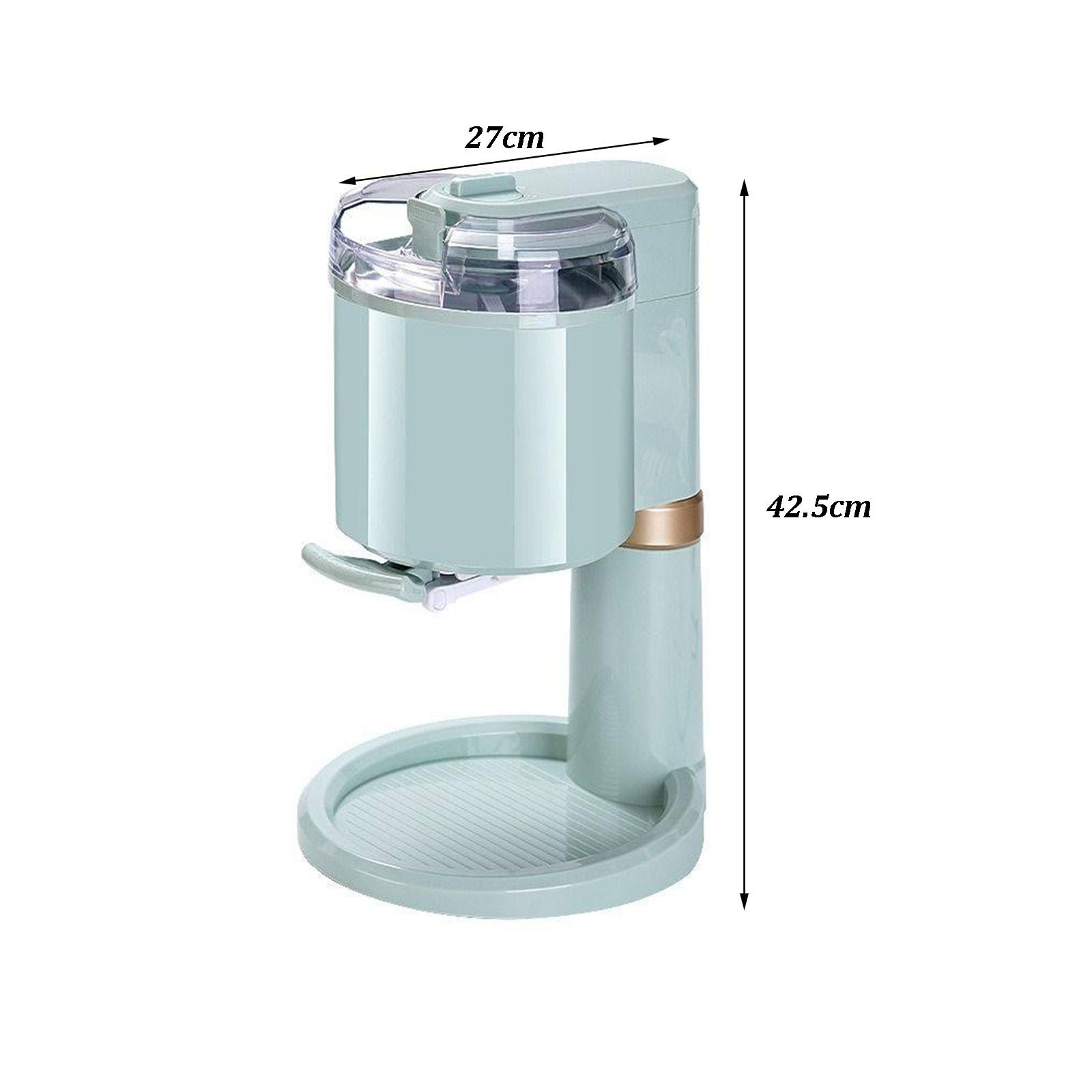 Máquina De Helado Suave De 1 L, Heladera Comercial De Helado Soft Con Interruptor Giratorio Y Ventana Transparente Visible, Preparador De Postres De Frutas Caseros Para Bares