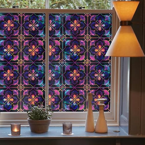 Vinilo decorativo ventana 15.7 x 118 pulgadas morado miniatura 3
