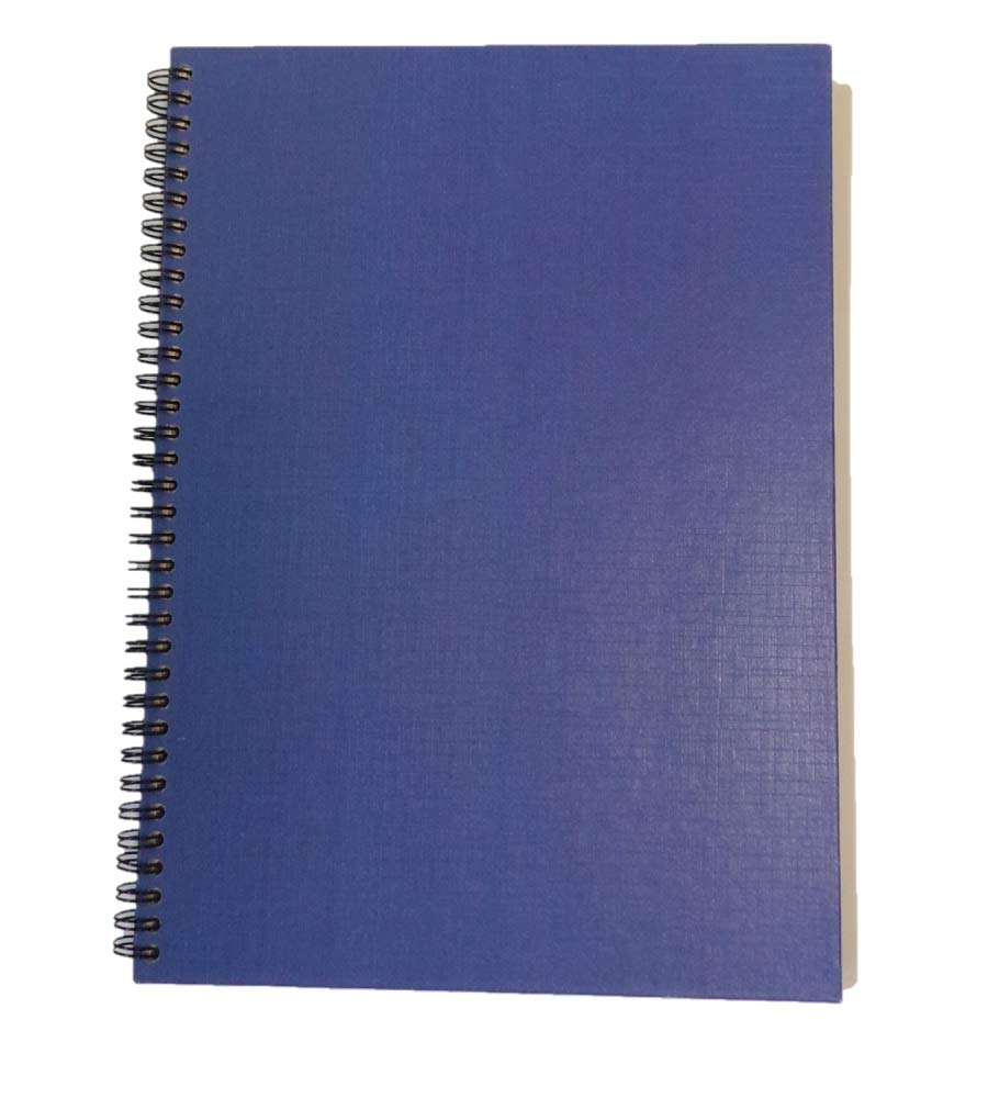 ValueX A4 Wirebound Hard Cover Notebook Ruled 160 Pages Blue - 67932VC