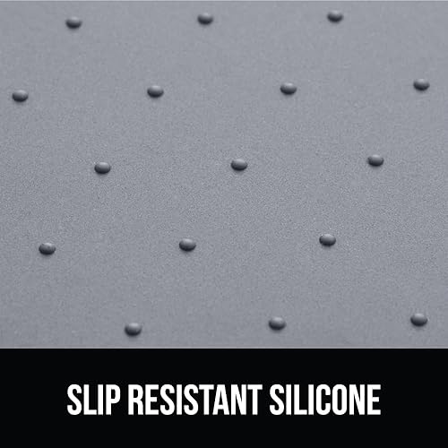 Miniatura 4 de Gorilla Grip - Tapete de 100% silicona impermeable con borde elevado, sin BPA, para alimentación de mascotas, contiene derrames, protege el piso,