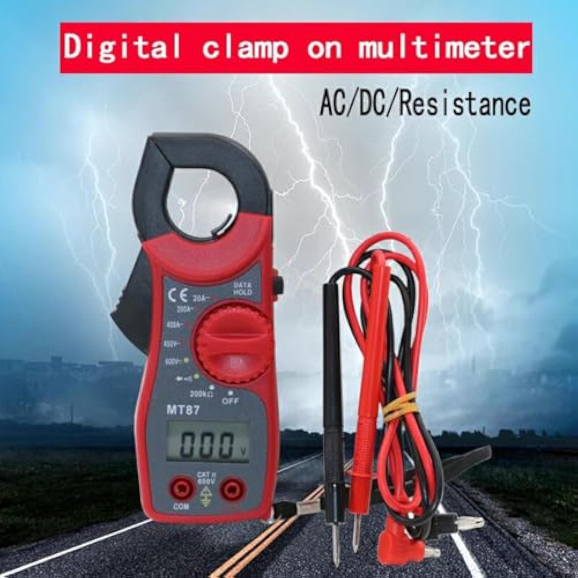 Digital Clamp Meter Multimeter Tester, Practical Tool