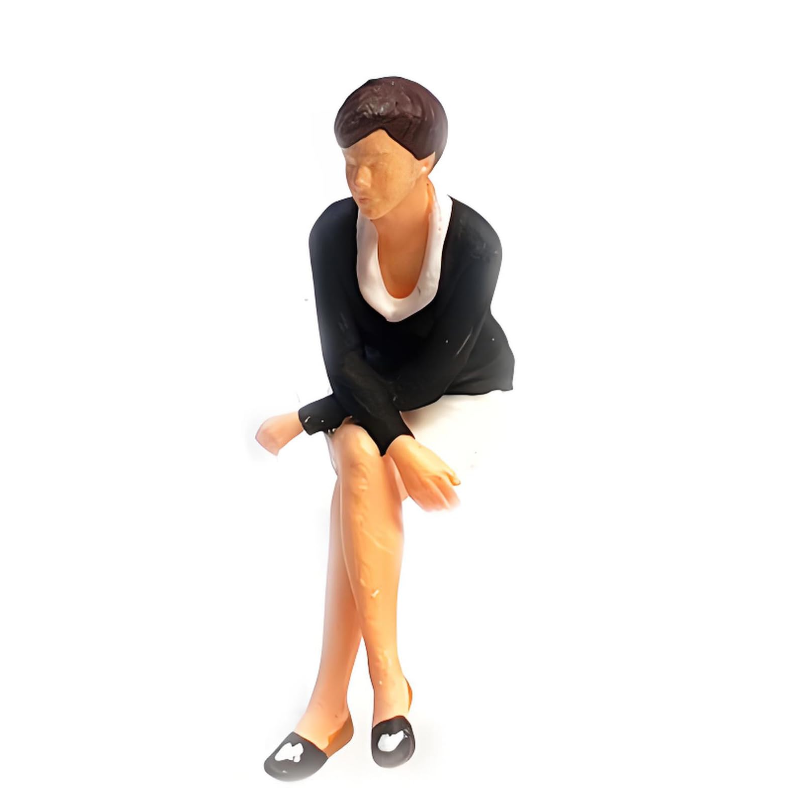 FGDTREE Attractive Small Resin Figurines in Seat Positions 1: 64 Tiny Human Statues Great for Terrariums & Interior Designs Decors Miniature Figurines