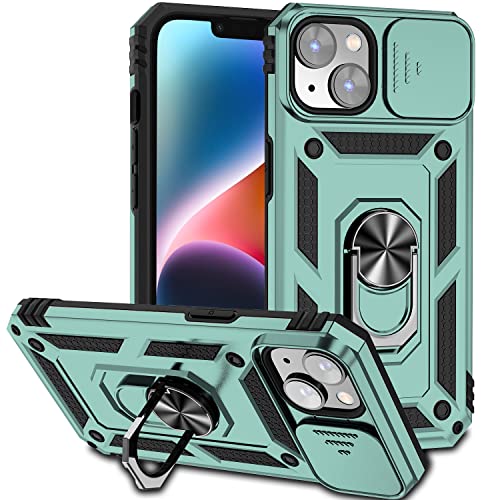Hitaoyou Compatible with iPhone 14 Plus Case, iPhone 14 Plus Magnetic Case with Camera Cover & Kickstand Military Grade Shockproof Cover - image 1