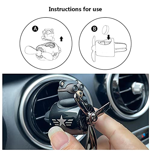 Onsinic Cartoon Bear Pilot Car Deodenter