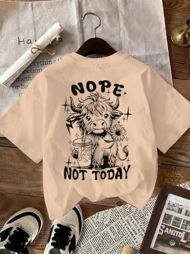 Image of Jawdrobe Cotton Blend Oversized Fit Half Sleeve Printed Round Neck T-Shirt for Women | Aesthetic Summer Wear
