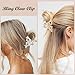 Vovii Bling Sparkling Rhinestone Hair Claw Clips for Women, Mini Sparkly Diamond Crystal Clips (Silver, Gold)