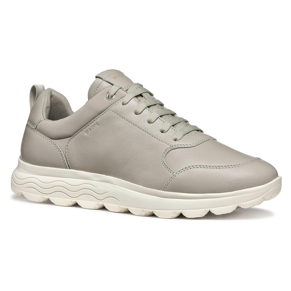 Geox Men's U SPHERICA A Sneaker, Light Grey, 6.5 UK