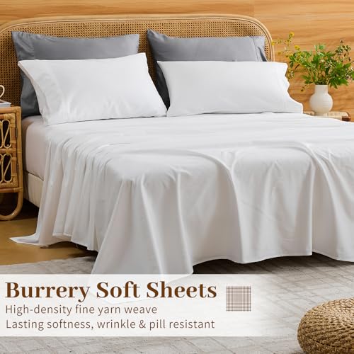 Image of Bedlifes 1000TC Egyptian Cotton King Sheets, 4Pcs, 16 inch Deep Pocket